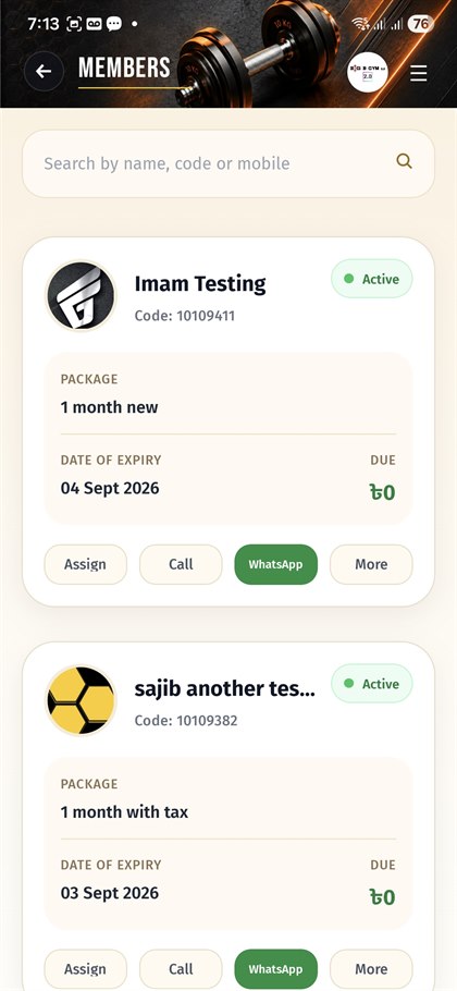MyGyM screenshot 4